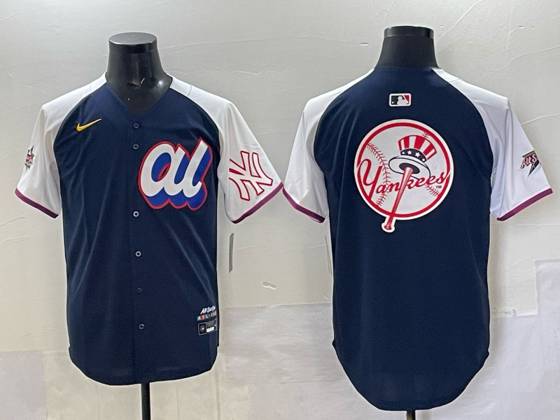 Men New York Yankees blank blue 2025 MLB All Star Nike jersey 004->new york yankees->MLB Jersey